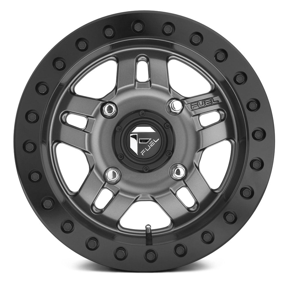 Fuel D Anza Utv Beadlock Graphite With Matte Black Bead Ring