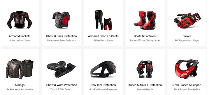 Powersports Riding Gear Selection