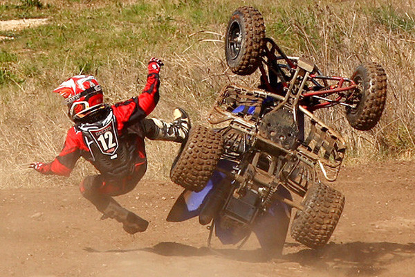 Rider Fall Off ATV