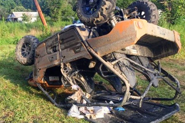 Rolled Over UTV