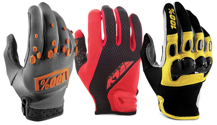 100% Men's Airmatic Gloves / Fly Racing Cool Pro II Gloves / 100% leather Men's Derestricted Gloves