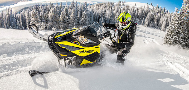 Snowmobile In Action