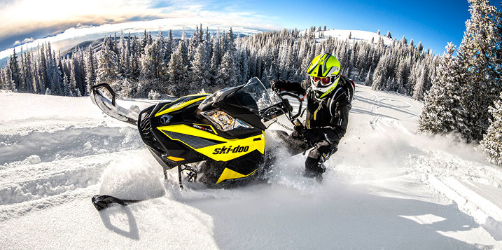 Rider In Snowmobile Helmet