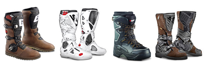 Gaerne Balance Oiled Leather Touring Boots / Sidi Crossfire 3 SRS MX/Off-Road Boots / Baffin Lightning Snowmobile Boots / Sidi Adventure 2 Gore Adventure Boots
