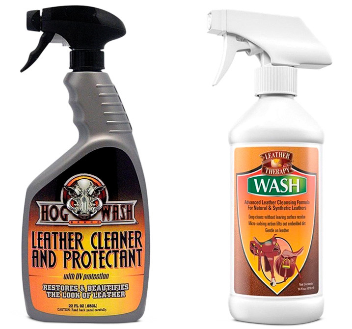 Hog Wash Leather Cleaner & Protectant / Leather Therapy Leather Wash