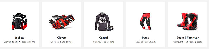Powersports Riding Gear Variety