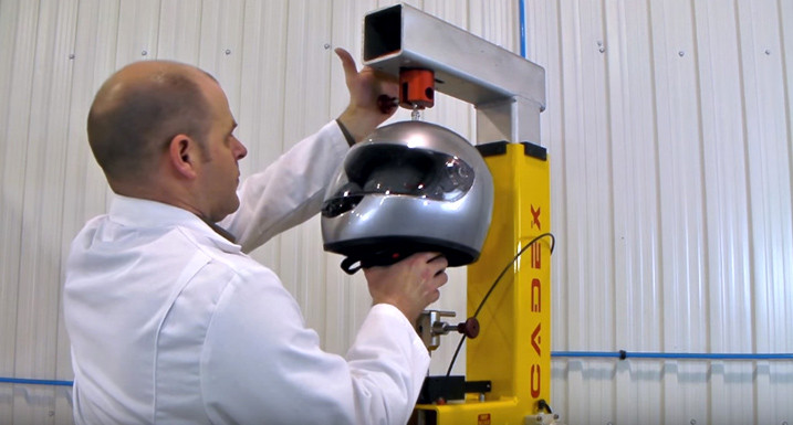 Powersports Helmets Dynamic Retention Test