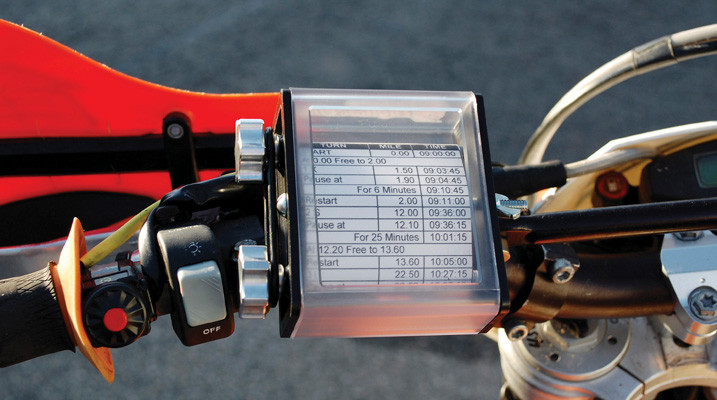 Route Sheet Holders For Off-Road Motorcycles