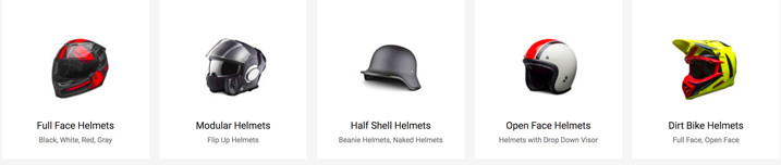 Powersports Helmets Variety
