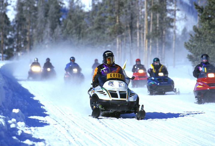 Snowmobiling