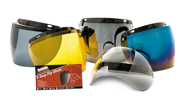Echo 3-Snap Flip Helmet Face Shield