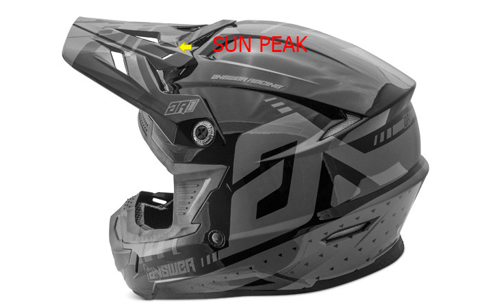 Off-Road Helmet With Sun Peak