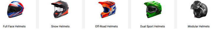 Powersports Helmets Variety