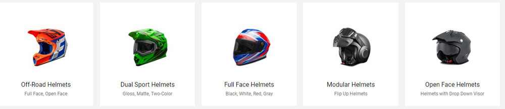 Powersports Helmets Variety