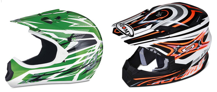 THH TX-10 Bolt / Suomy Rumble MX Vision Off-Road Helmets
