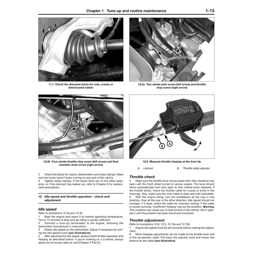 Clymer® M2302 Haynes Manual™ Polaris ATV's 2 & 4Stroke 19851997