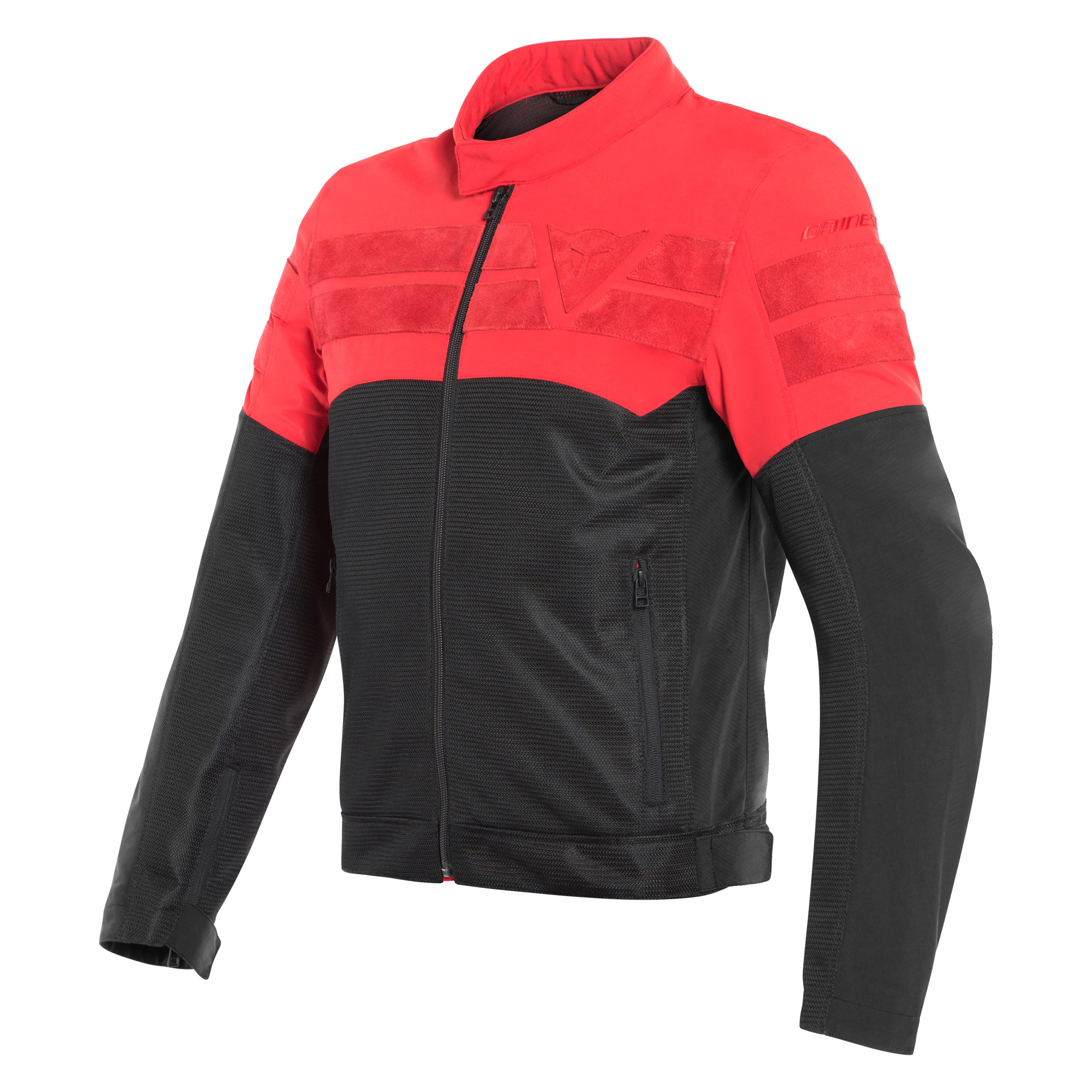 Dainese® 1735222-606-46 - Air-Track Textile Jacket (46, Black/Red ...