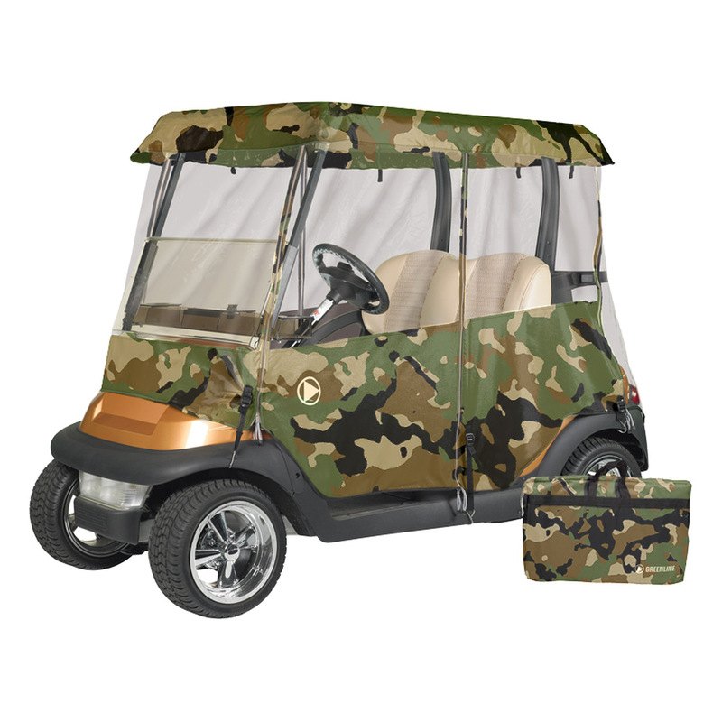 Eevelle® GLEC02 Greenline™ Drivable 2Person Camo Golf Car Enclosure