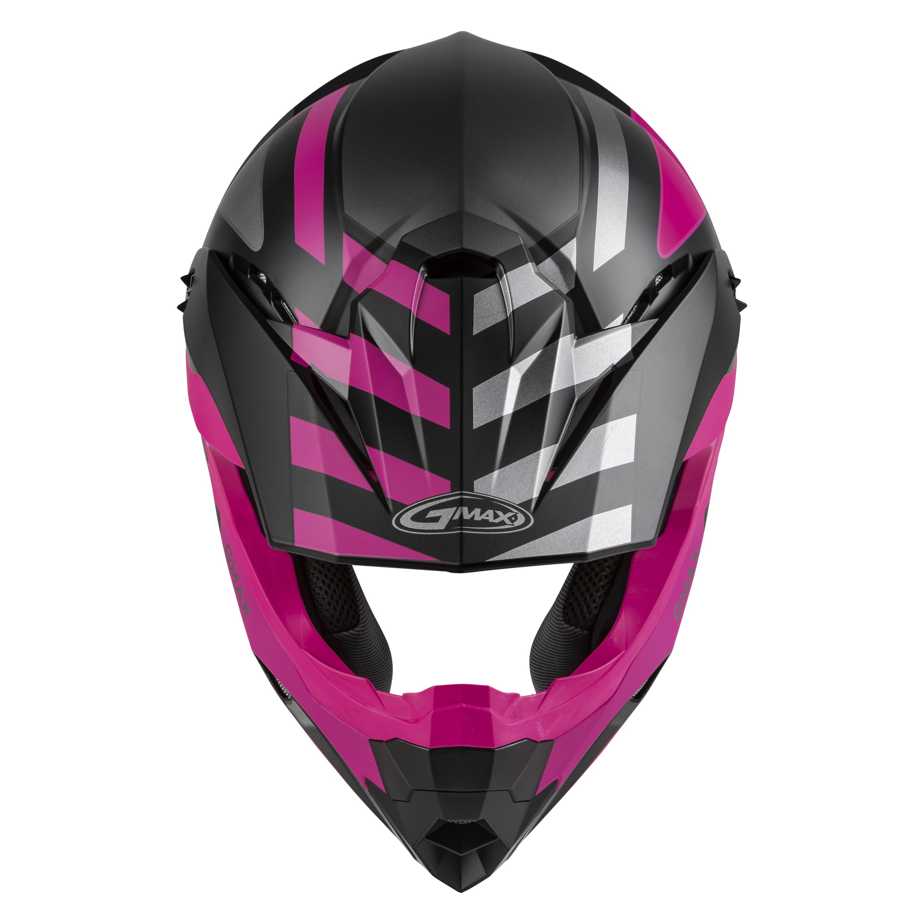 GMAX® D3864345 - MX-86 Fame Medium Matte Black/Pink/Silver Off-Road