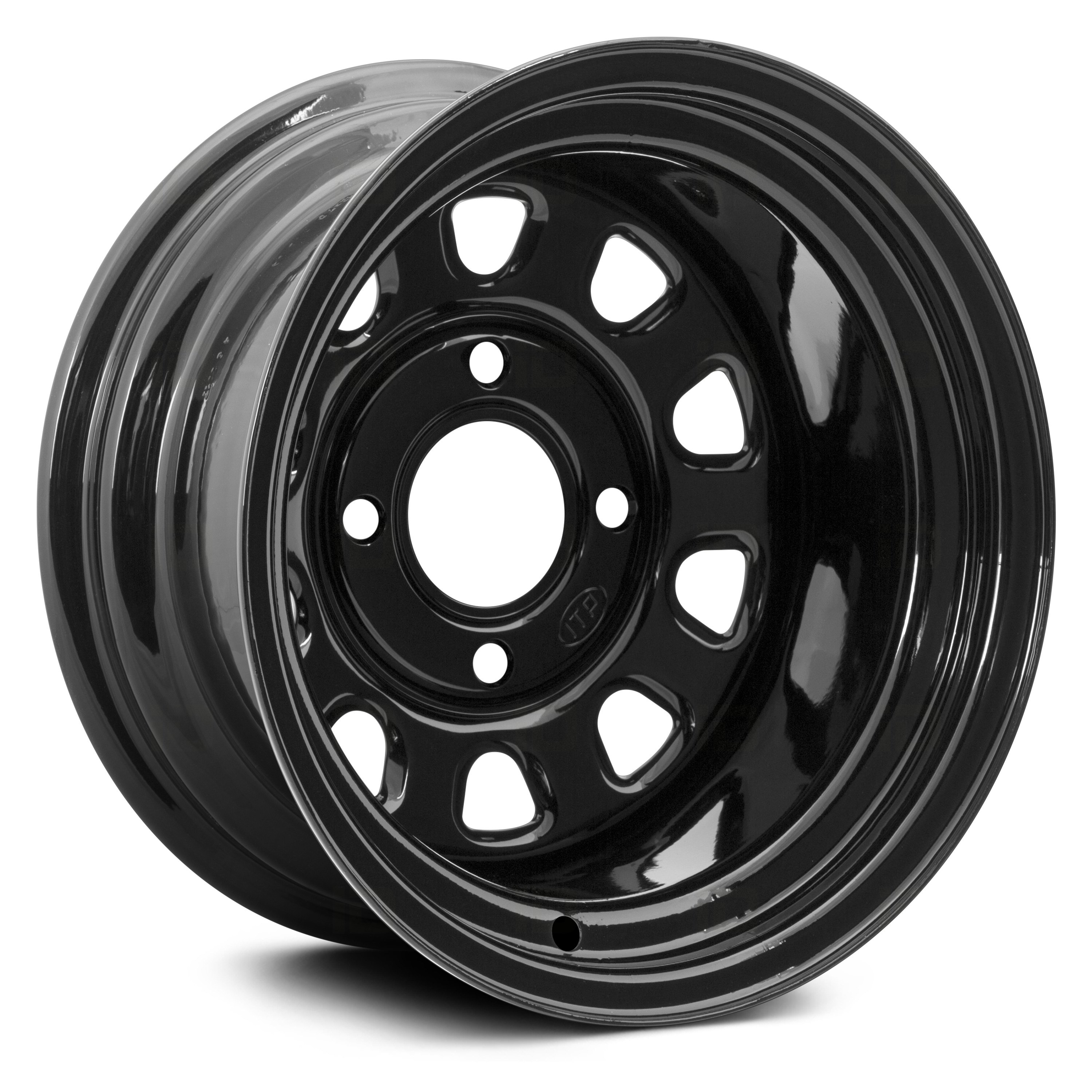 ITP ® 1225573014 - Delta Steel Rear ATV/UTV Black Delta Wheel 