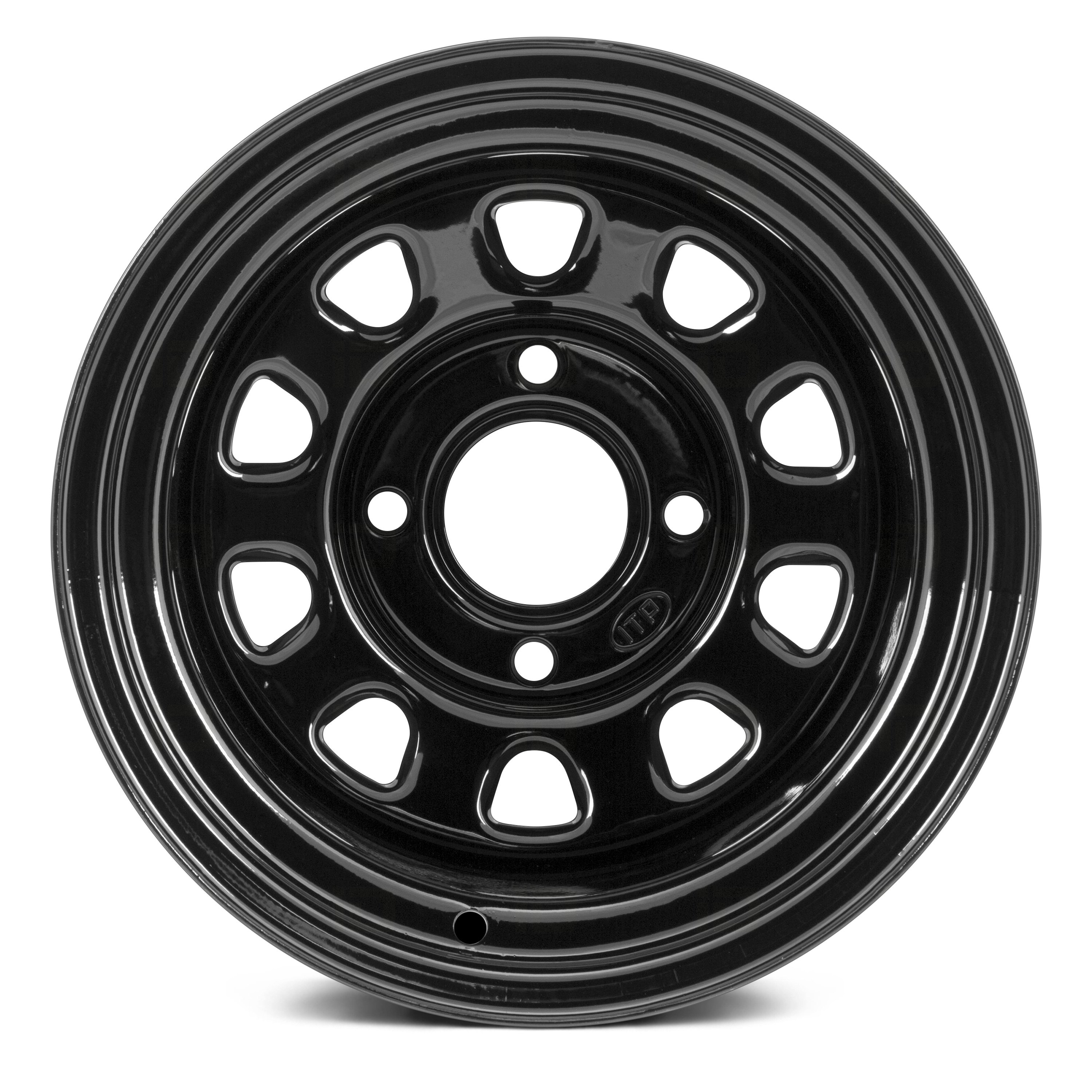 ITP® 1229778014 - Delta Steel ATV/UTV Black Delta Wheel - POWERSPORTSiD.com