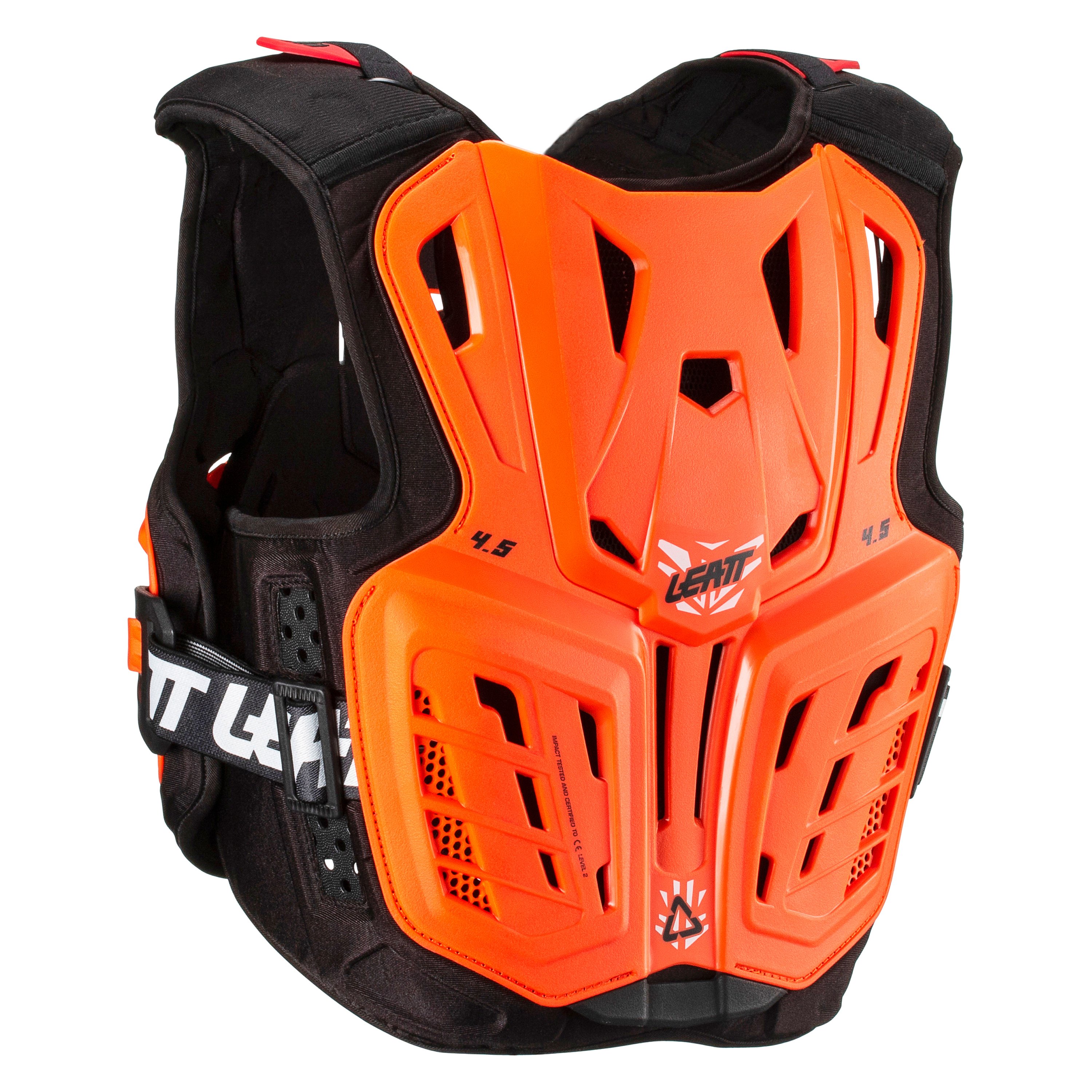 Leatt® 5017120120 4.5 2017 Chest Protector (Medium, Orange/White