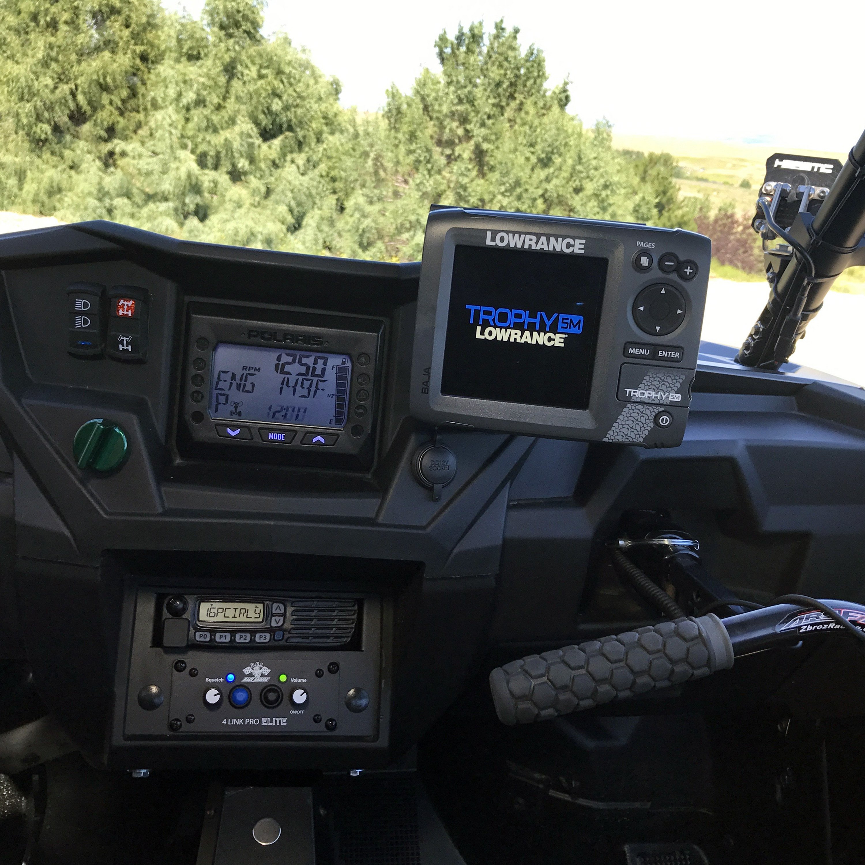 PCI Race Radios® Polaris RZR XP 1000 2014 GPS Bracket