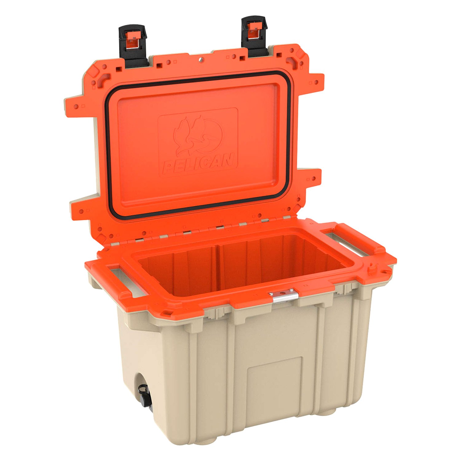 Pelican® 50Q-2-TANORG - Elite 50 qt Tan/Orange Hard Cooler