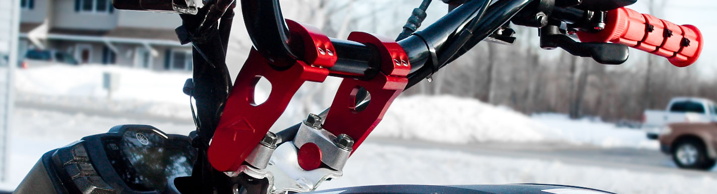 Snowmobile Riser Bars Polaris Snowmobile Handlebar Risers & Clamps - Adjustable, Custom ...