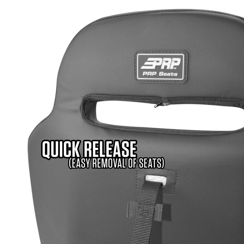 PRP Seats® A4108203 RST Rear Bucket Black/Gray Suspension Seat