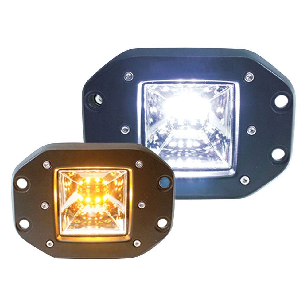 Race Sport® RSE12KA Dual Function Street Series High Power Flush Mount Cube Fog Beam White