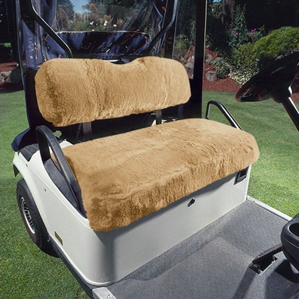 US Sheepskin® 3624G02 All Sheepskin Camel Golf Cart Seat Cover