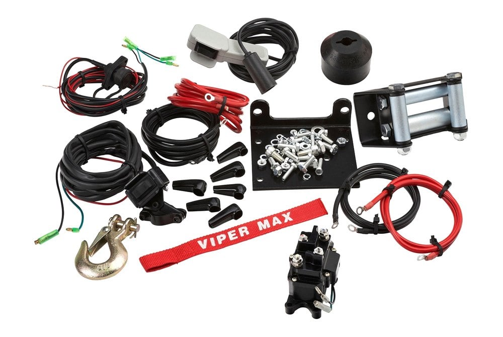 Viper Winches® Mx3000 Atv Utv Max 3 000 Lbs Winch With 50 Steel Cable