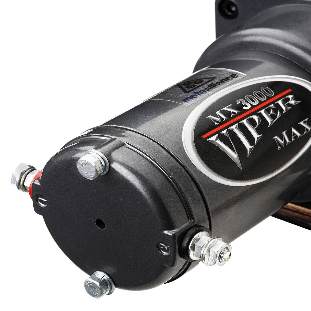 Viper Winches® MX3000 ATV/UTV Max 3,000 lbs Winch with 50' Steel Cable