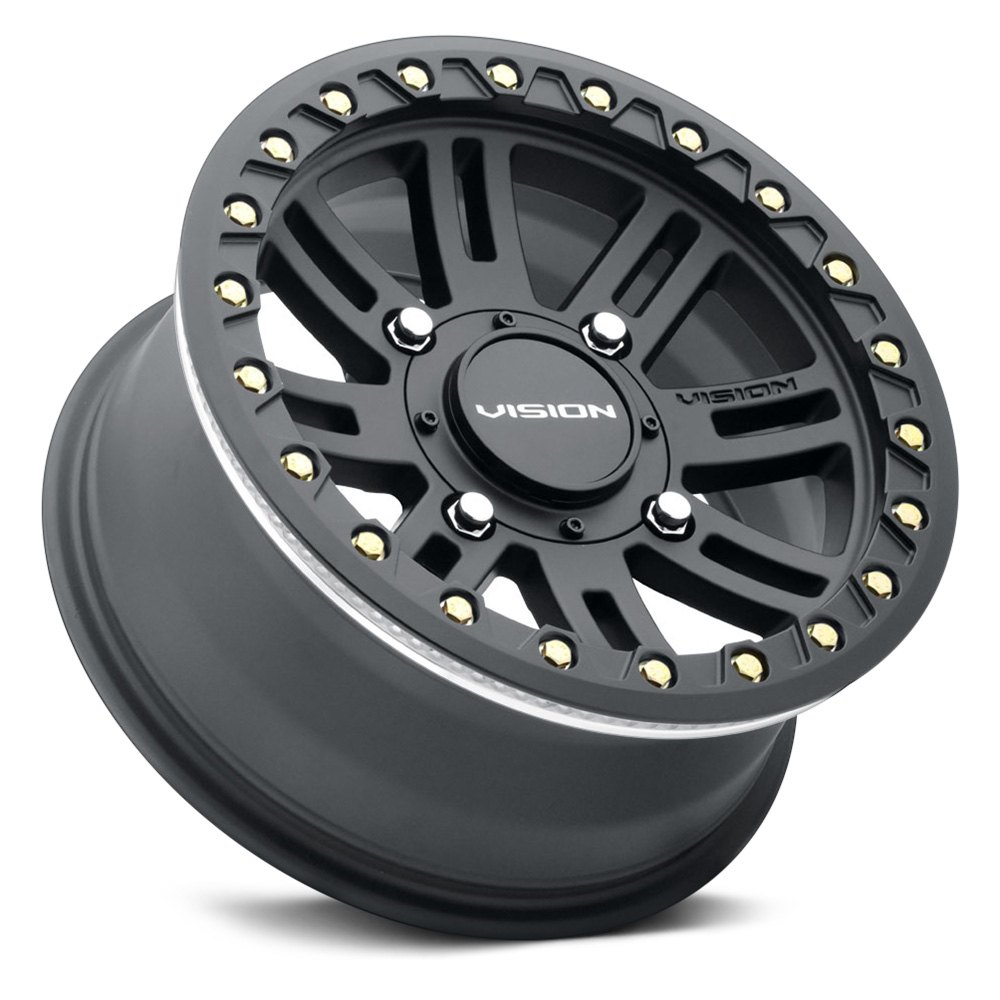 Vision ATV/UTV Wheels® 356BL157110SBBR44 356BL MANX 2 BEADLOCK Front ATV/UTV Satin Black Wheel