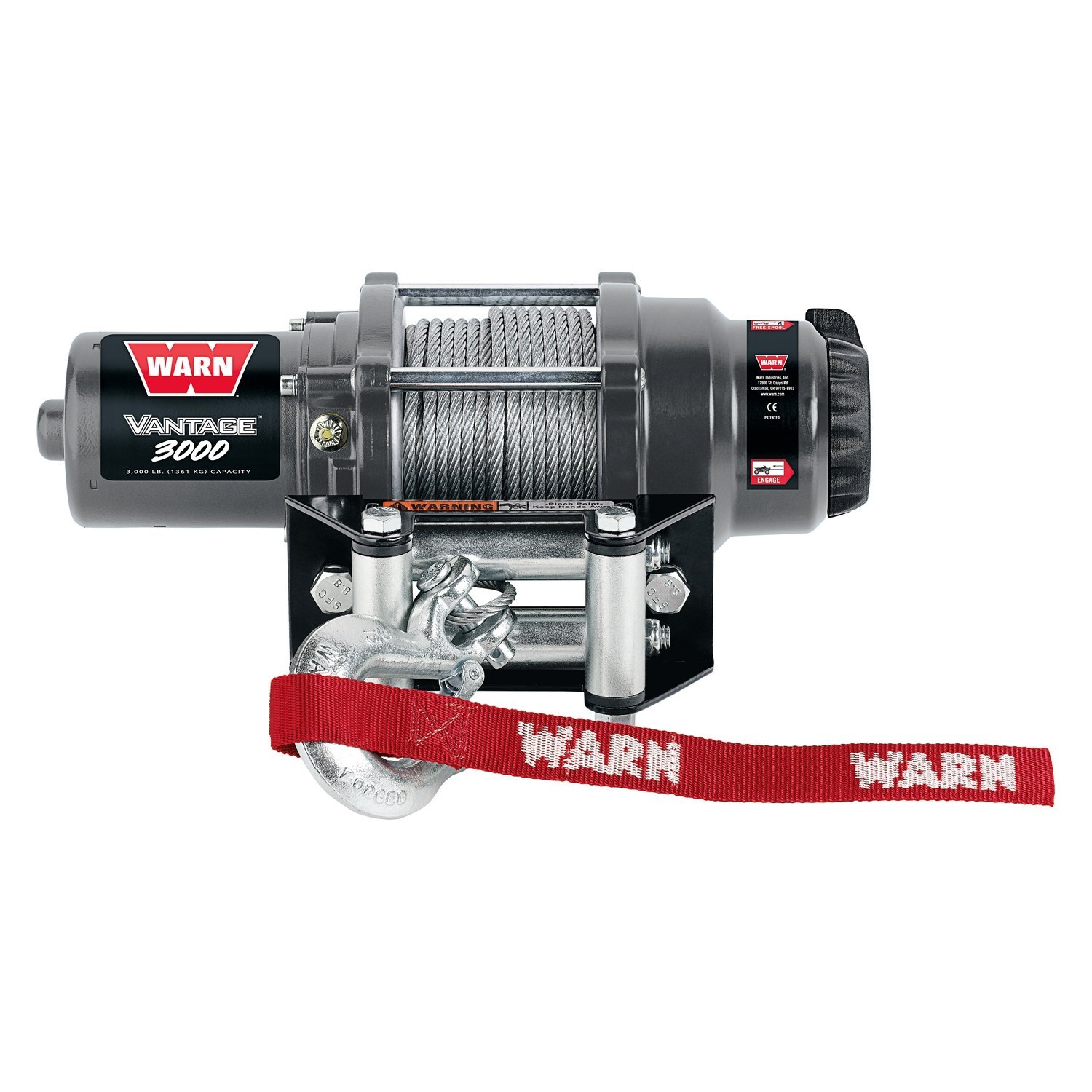Warn® 99389 Vantage 3,000 lbs Winch with Synthetic Rope