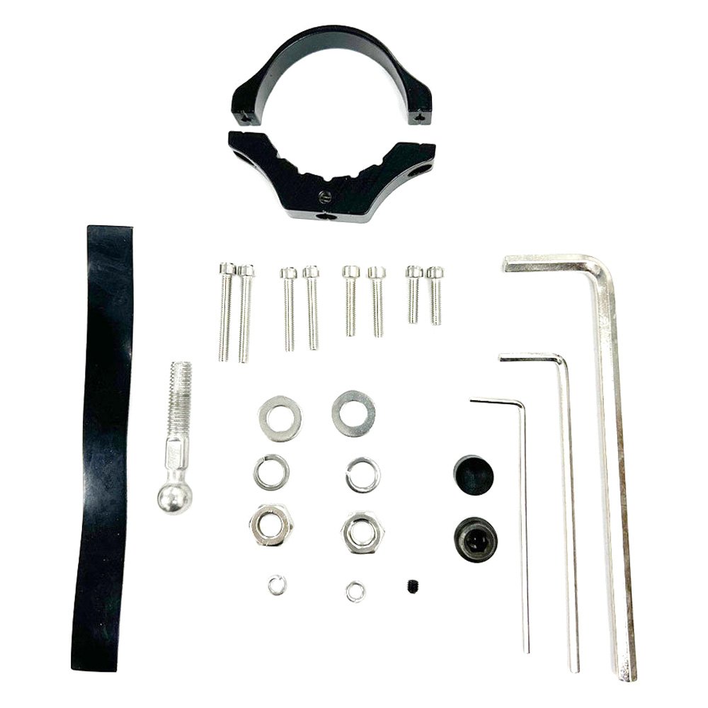 Xprite® UTVCMG4BRACKET1PC Replacement Rear View Black Aluminum